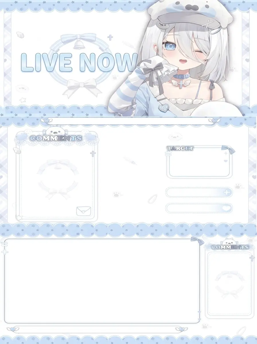 Premade Live2D VTuber Model Baby Seal Girl | VTube Studio Avatar with Expressions