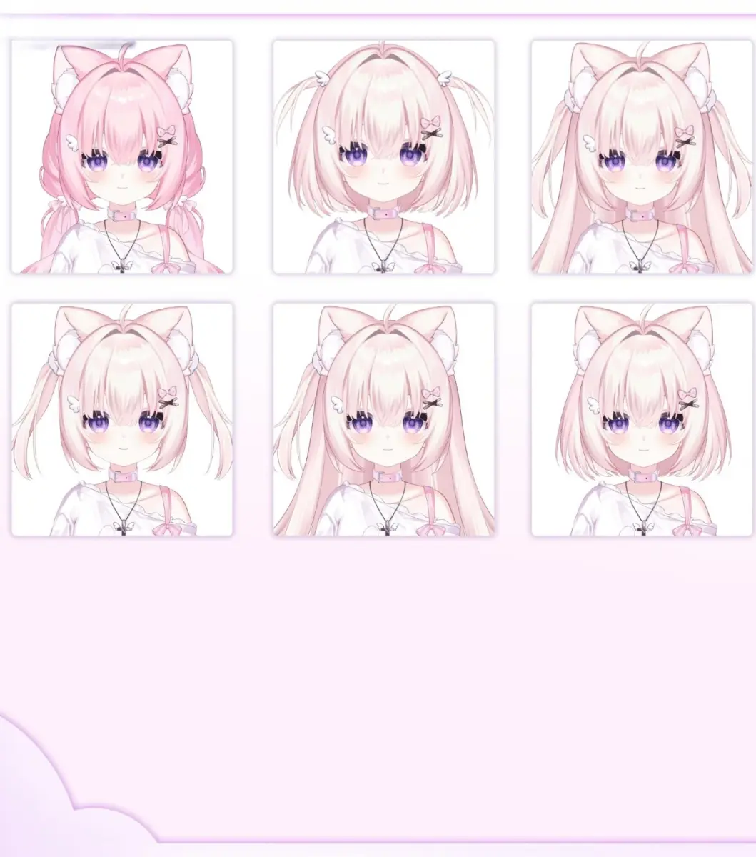 Premade Live2D VTuber Model Otaku Girl | VTube Studio Avatar with Expressions