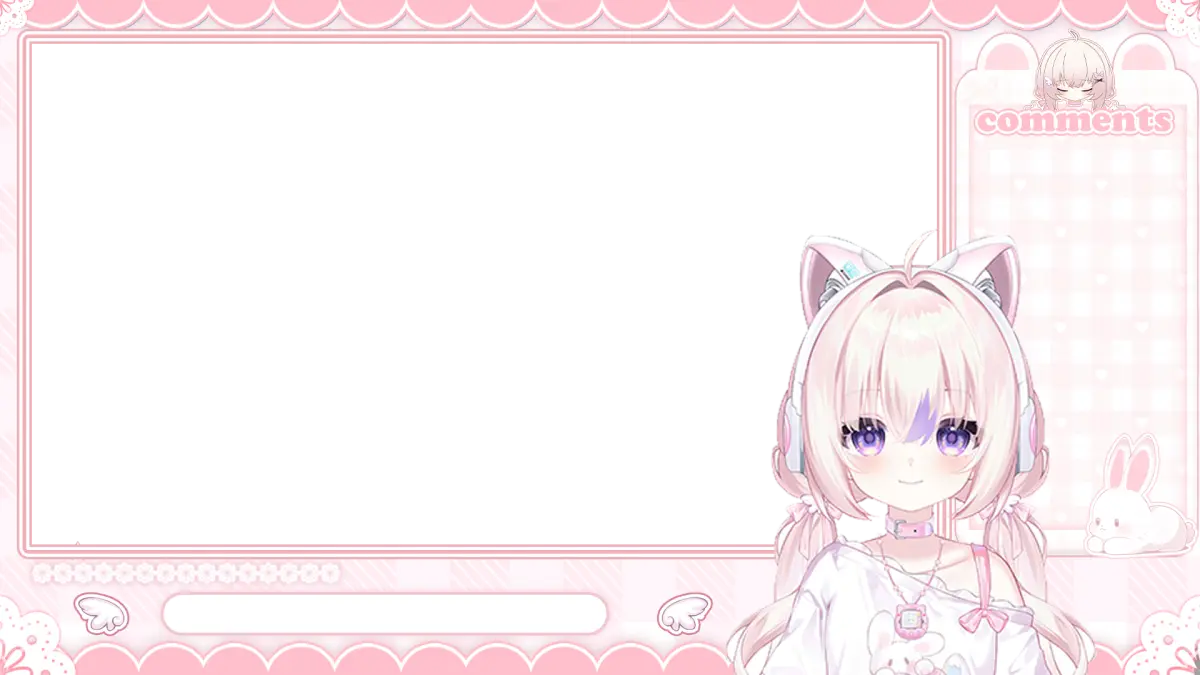 Premade Live2D VTuber Model Otaku Girl | VTube Studio Avatar with Expressions