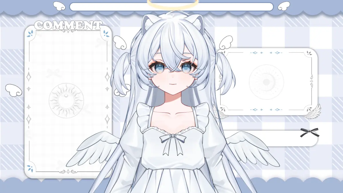 Live2D VTuber Model Angel Devil Avatar for VTube Studio Anime Character Customizable