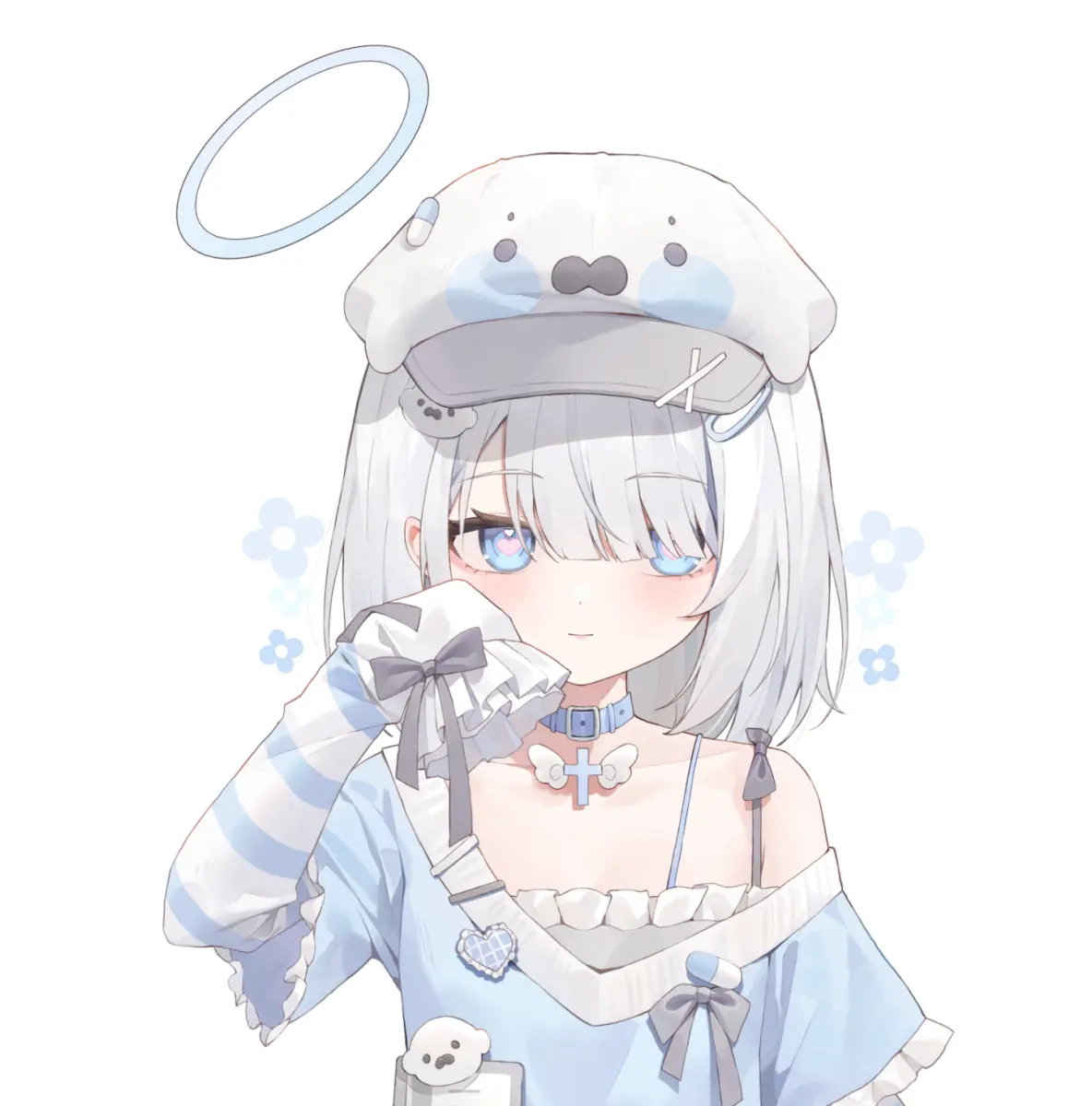 Premade Live2D VTuber Model Baby Seal Girl | VTube Studio Avatar with Expressions