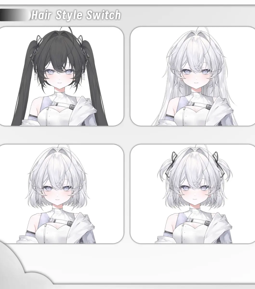 Live2D VTuber Model | Cybernetic Girl Zero Avatar | VTube Studio Premade VTuber Model