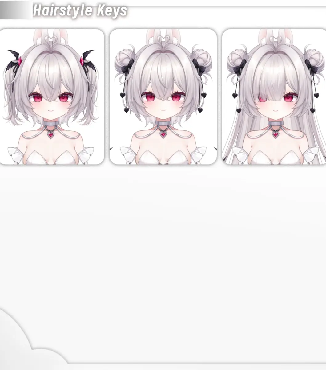 Devil Bunny VTuber Model Live2D Avatar | VTube Studio Character with Expression