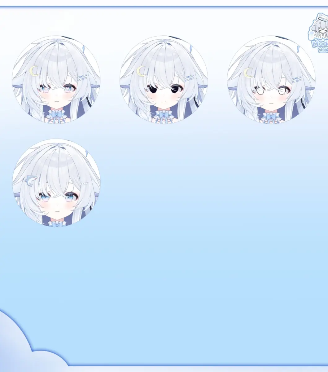Moon Jellyfish VTuber Model Live2D Avatar | Premade Anime Character for VTube Studio