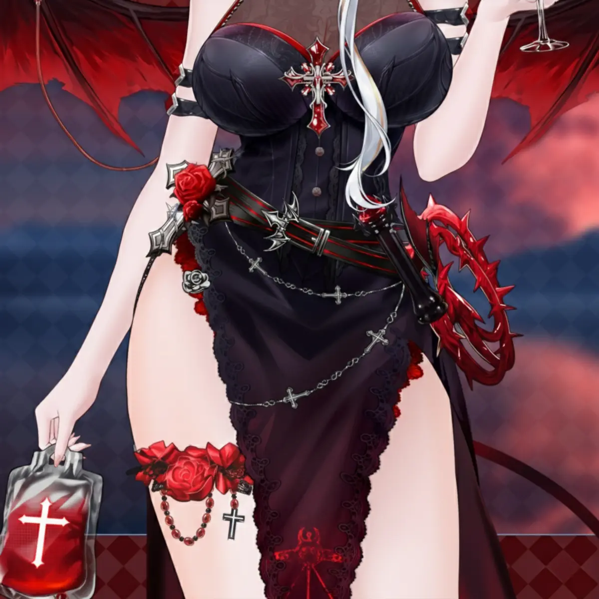 Live2D Vampire Queen Outfit | VTuber Asset | Vampire Body