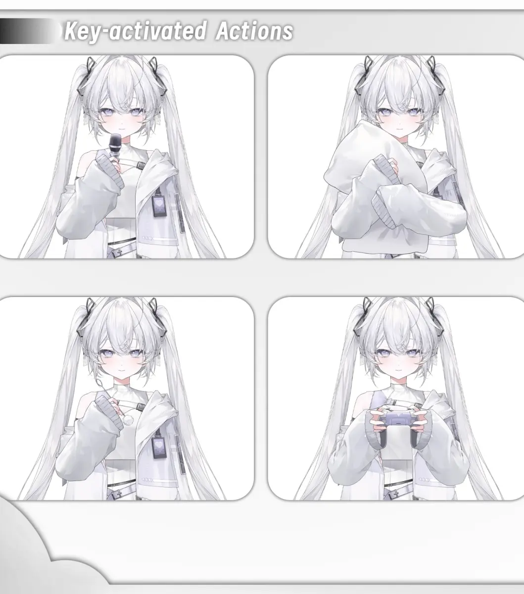 Live2D VTuber Model | Cybernetic Girl Zero Avatar | VTube Studio Premade VTuber Model