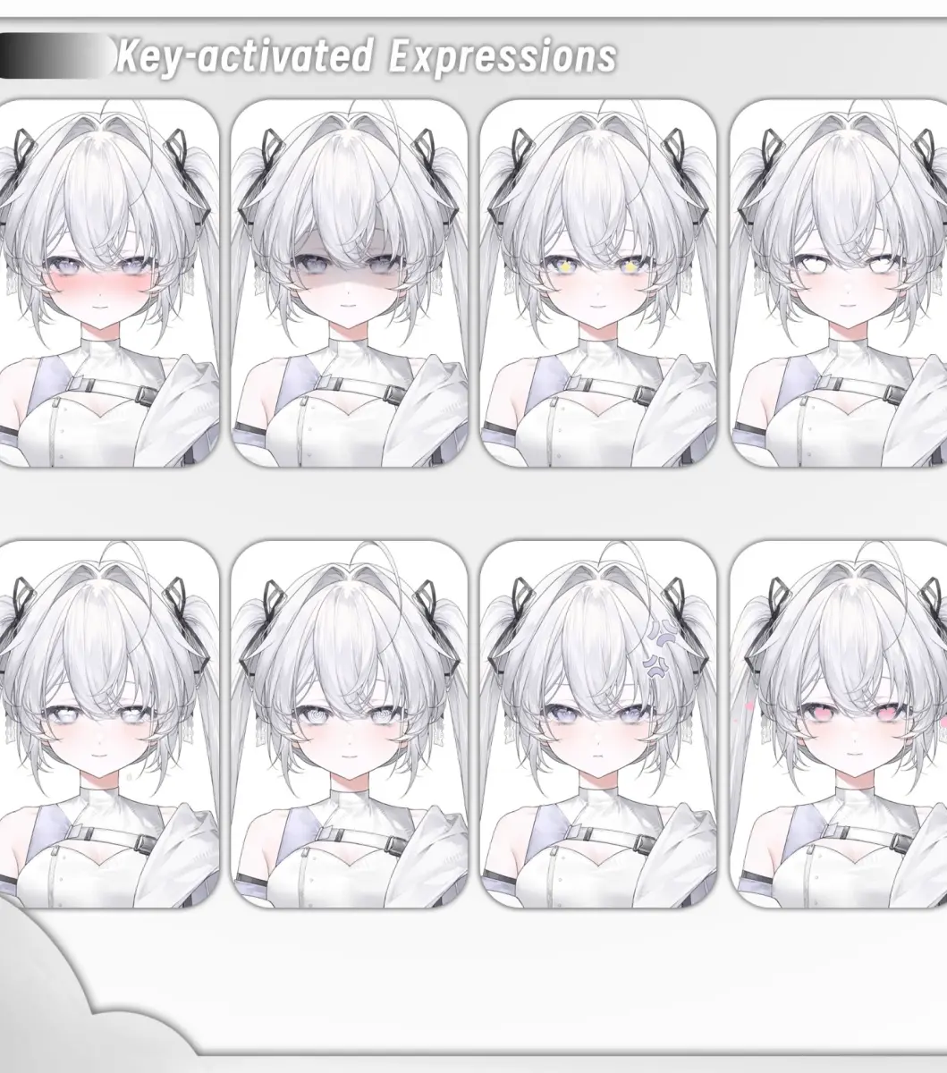 Live2D VTuber Model | Cybernetic Girl Zero Avatar | VTube Studio Premade VTuber Model
