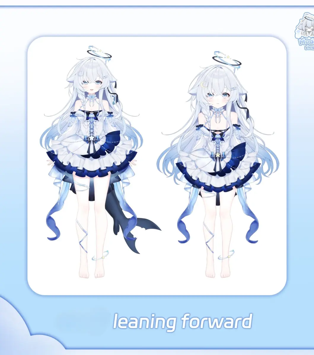 Moon Jellyfish VTuber Model Live2D Avatar | Premade Anime Character for VTube Studio