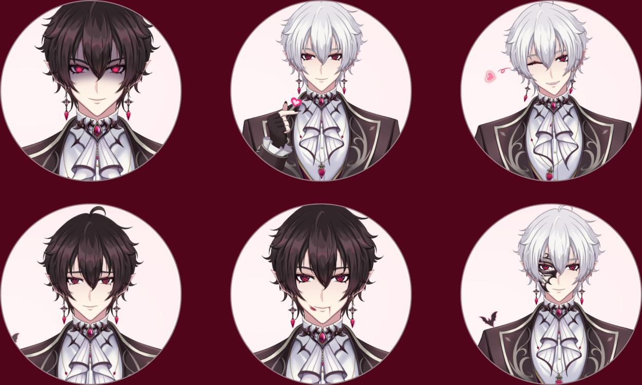 Male Vampire – Live2D VTuber Model | Fully Rigged Premade Avatar
