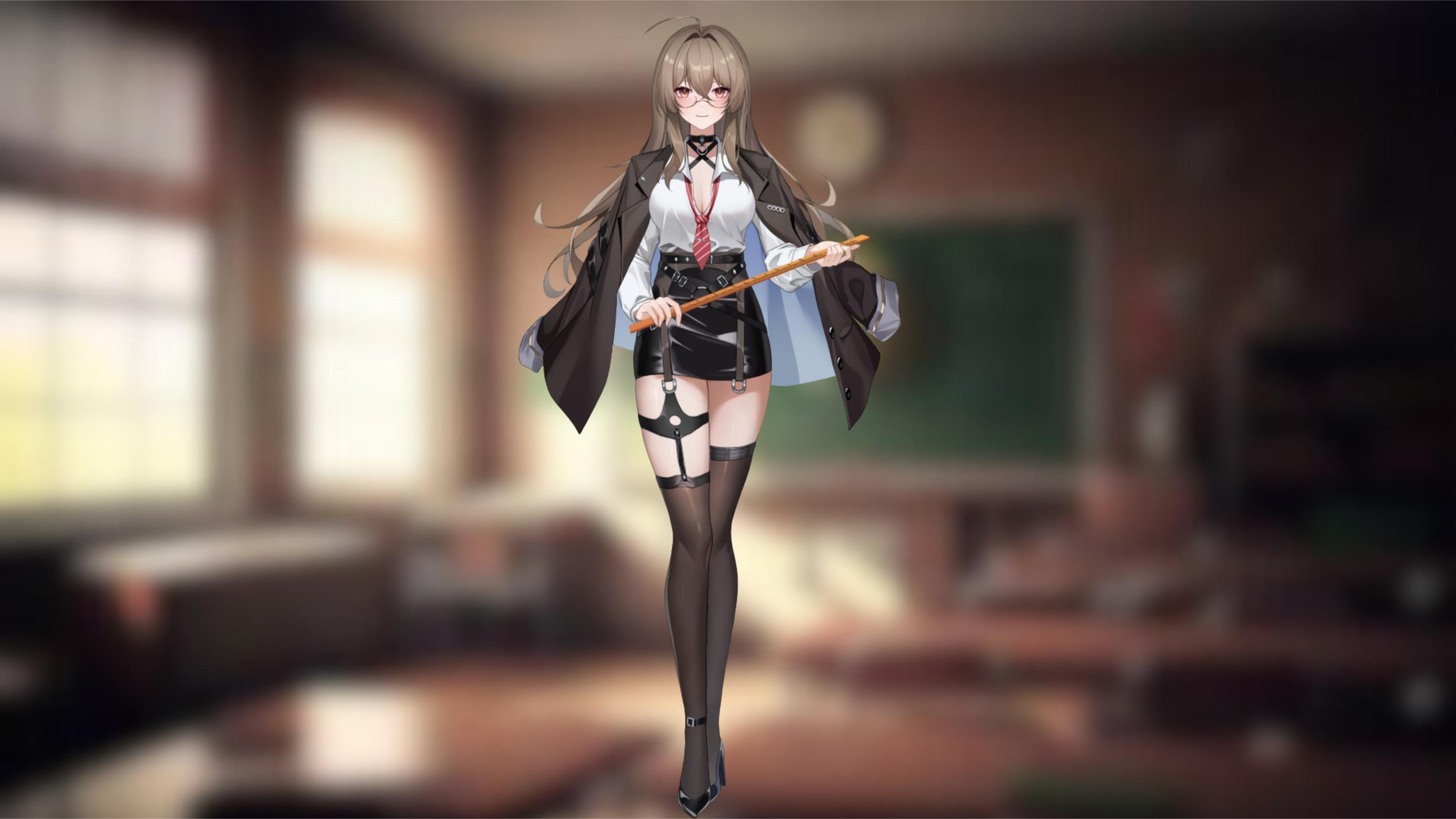 Teacher Girl – Live2D VTuber Model | Fully Rigged Premade Avatar