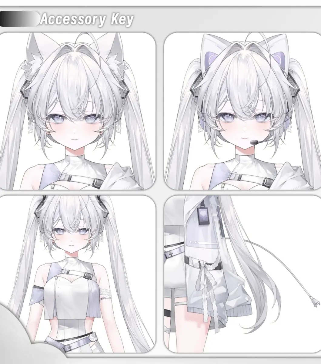 Live2D VTuber Model | Cybernetic Girl Zero Avatar | VTube Studio Premade VTuber Model