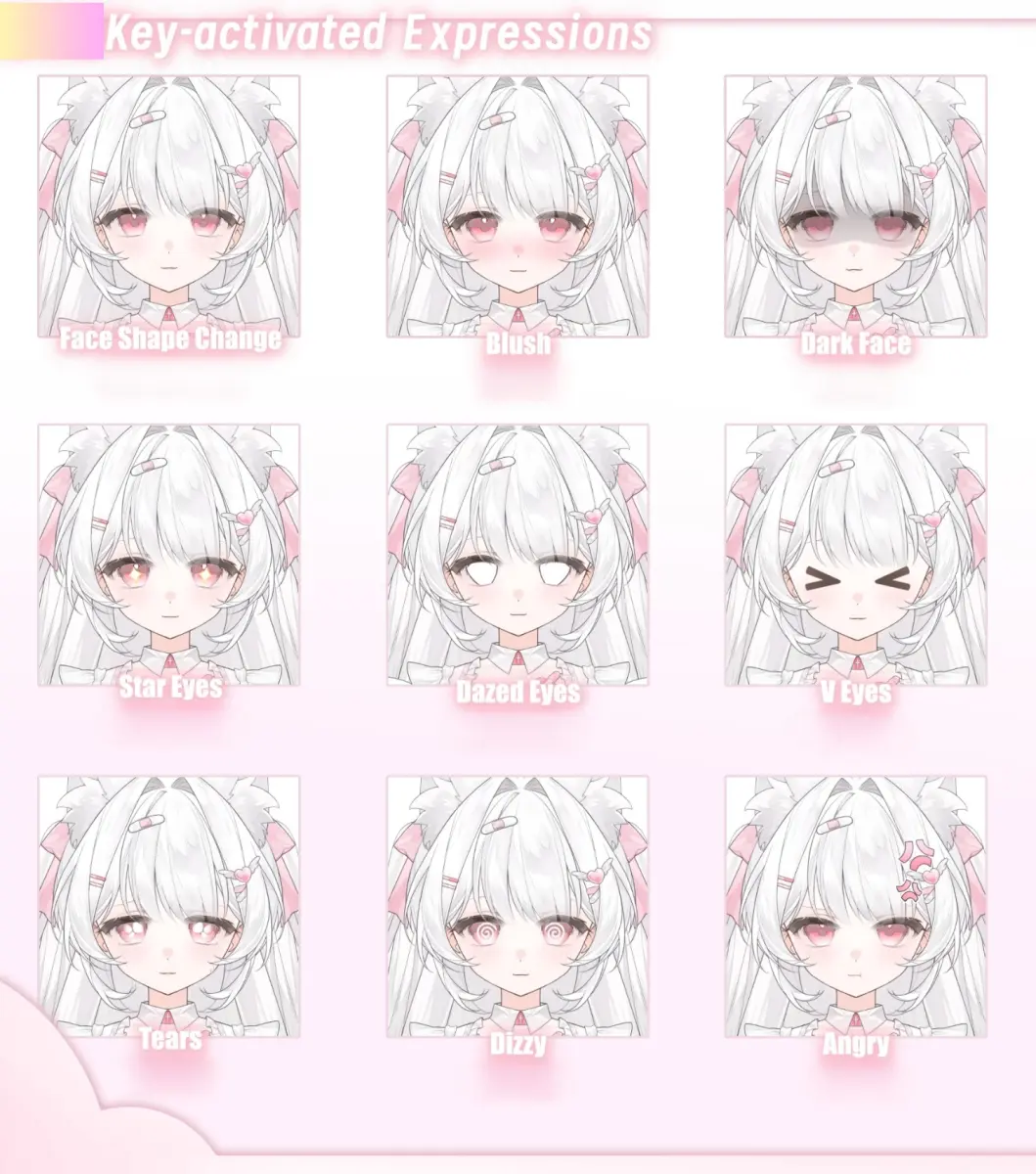 Nurse VTuber Model Live2D Avatar | Premade Anime Character for VTube Studio