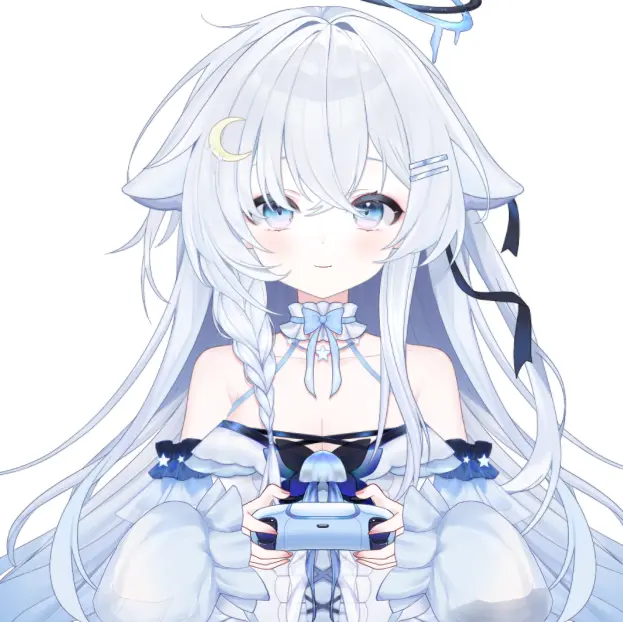 Moon Jellyfish VTuber Model Live2D Avatar | Premade Anime Character for VTube Studio