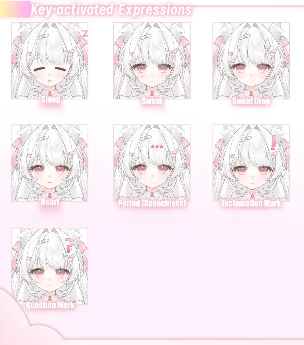 Nurse VTuber Model Live2D Avatar | Premade Anime Character for VTube Studio