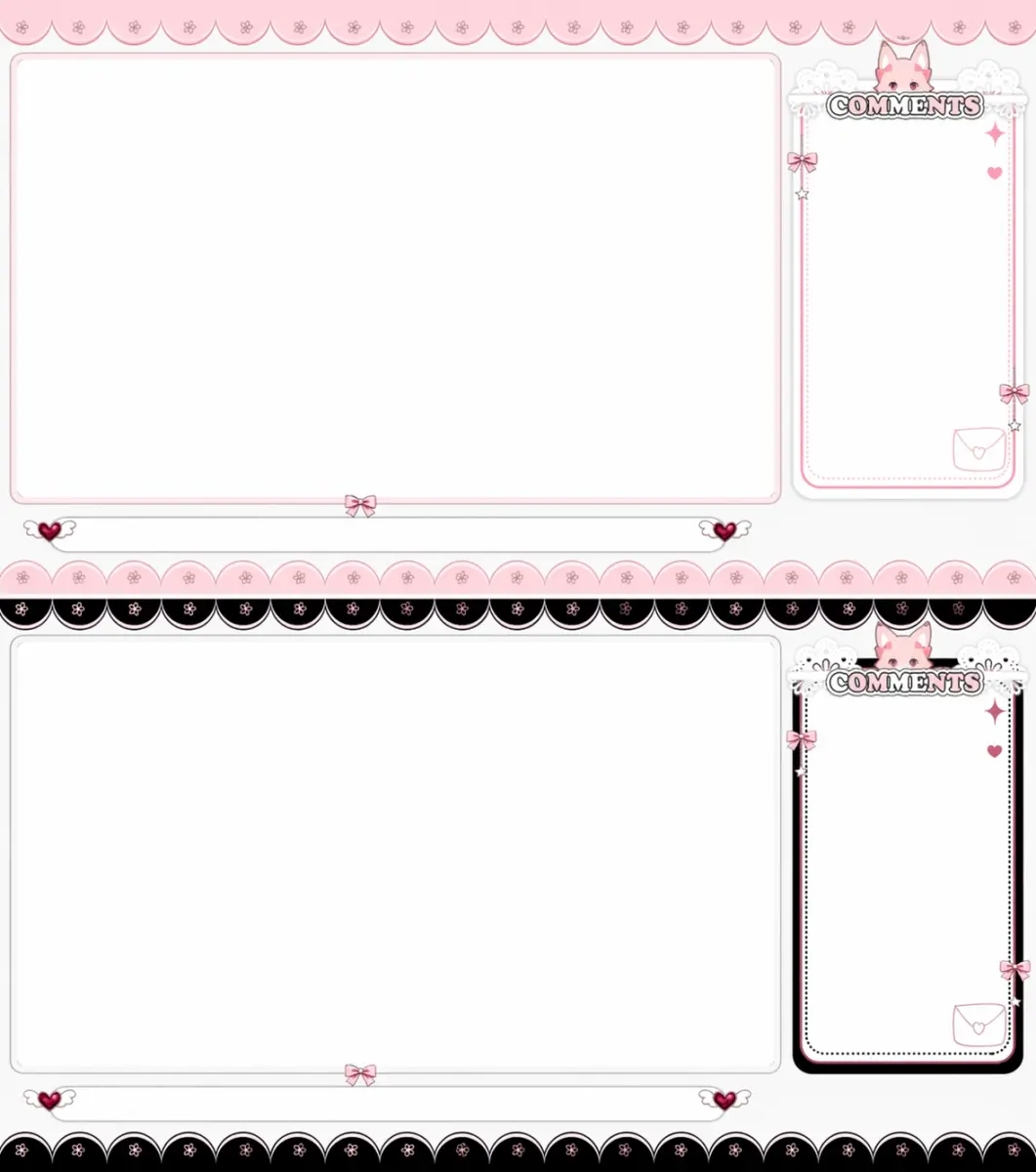 Live2D VTuber Model Premade + Streaming Overlay | Anime Fox Girl Avatar for VTube Studio
