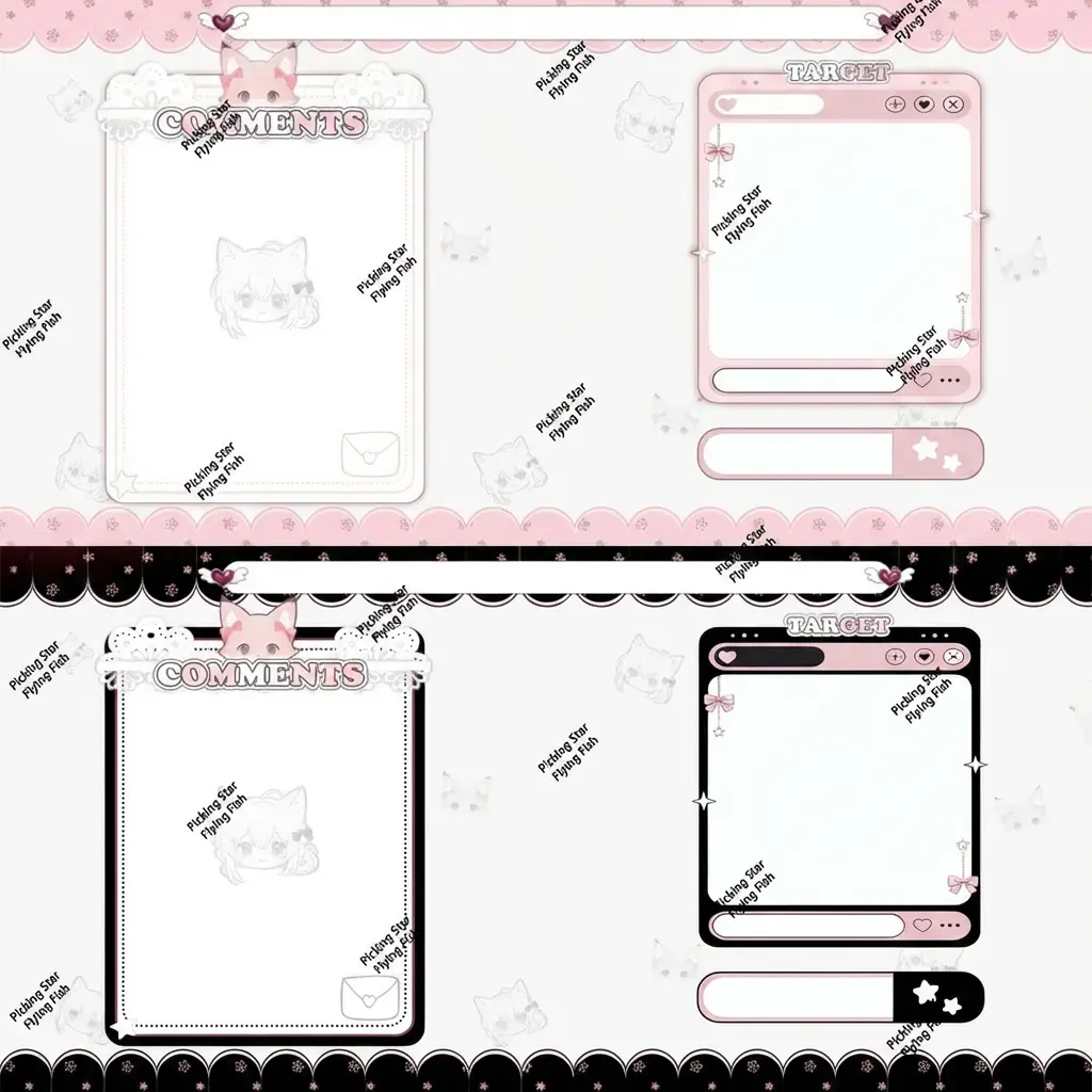 Live2D VTuber Model Premade + Streaming Overlay | Anime Fox Girl Avatar for VTube Studio